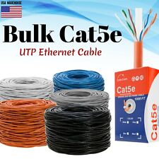 PREMIUM CAT5e 500ft 1000ft UTP Bulk Ethernet Cable Solid Network Wire RJ45 24AWG picture