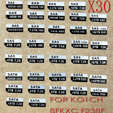 30PCS 8FKXC KG1CH Tray Caddy Adhesive Stickers Labels FOR DELL G13 HDD Stickers picture