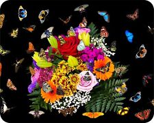 Colorful Butterflies  and Flower Art Designs Novelty Mouse Pad Stunning photogra picture