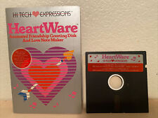 Apple II HeartWare Animated Friendship Greeting Disk / Love Note Maker UNTESTED picture