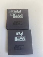 *Vintage* Intel i486 Processors- Ceramic- Gold picture
