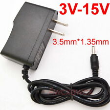 DC 3V 4.5V 5V 6V 7.5V 8V 9V 10V 12V 15V 500mA 1A power adapter supply 3.5mm 1.35 picture