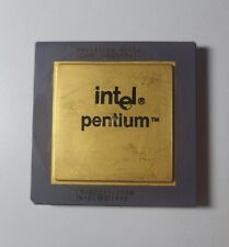 Vintage 1992 Intel Pentium 60 MHz CPU P60 A80501-60 SX948 Gold Top Processor  picture