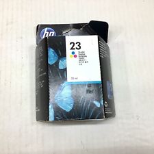 HP 23 Ink Cartridge GENUINE HP Tri-Color C1823D High Yield Expiration 05/13 picture