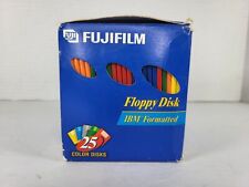 Box of 23 NEW Fujifilm Colored 3.5 Formated Floppy DISKS 1.44MB picture