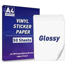 A4 Paper Sheets Adhesive Printable Label Sticker Paper Glossy for Inkjet Printer picture