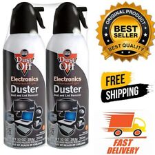 Dust Off Dust Disposable Pack Of 2 Compressed Gas Air Duster 10 oz  picture