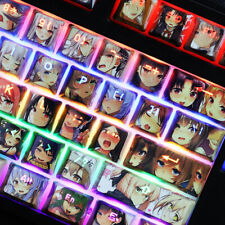 Anime Characters Ahegao Keycaps OEM PBT Backlit 108 Keys For Cherry MX Keyboard  picture