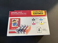 Canon Ink & Paper Combo Pack 4 Colors + Photo Paper Glossy 50pk NEW picture