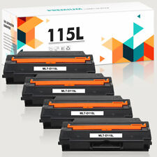 4PK Black MLT-D115L 115L Toner Cartridge fits for Samsung SL-M2880FW M2670 M2870 picture