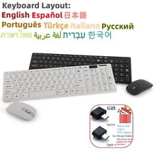 Wireless Keyboard Mouse Combo Cimetech 2.4G Ultra-Thin Keyboard and Mouse free picture