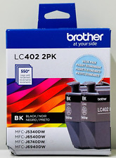 New Genuine Brother LC402 Black 2PK Ink Cartridge Box picture