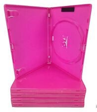 Lot of 5 Single 14mm PINK Color Standard DVD Cases  picture