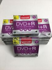 50 Maxell DVD+R Discs, 4.7GB with Slim Jewel Cases, 5/Packs  WRAPPING IS TEARED. picture
