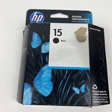New Genuine HP 15 Black Ink Cartridge Box Exp 05/2015 - Open Box Sealed picture