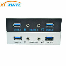 3.5 Floppy Bay 2 Ports USB3.0 PC Front Panel Bracket with Cable for Desktop picture