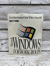 Microsoft Windows For Workgroups User's Guide PC 3.5 Disk New Factory Sealead picture