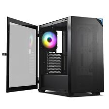 Vetroo AL800 Black Mesh E-ATX Full Tower PC Gaming Case 4mm Tempered Glass picture