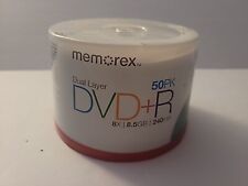 MEMOREX DUAL LAYER DVD+R DL 50-PACK - 8X, 8.5GB, 240 MINUTES NEW SEALED Sams picture