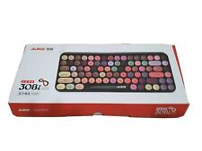 Ajazz 308i Bluetooth Wireless Keyboard 84 Round Keys Color Retro Candy  picture