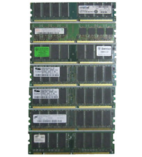 Lot of 7 DDR1 3 x 1GB 3 x 256MB 1 x NN 184Pin Desktop DDR Memory CL3 DIMM RAM picture