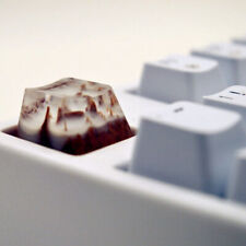 New Snow Mist Landscape Keycaps Resin Wood Handmade Switch Key Cap For Cherry MX picture