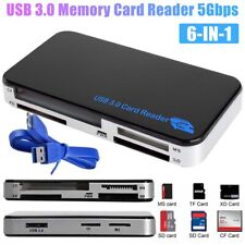 6 in 1 USB 3.0 Compact Flash Memory Card Reader Adapter 5Gbps for CF TF SD MS XD picture