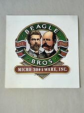 VTG 1980’s Beagle Bros Micro Software, Inc. Sticker~4.25”x4.25” picture