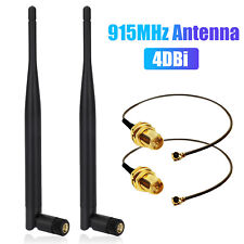 2Pcs 915MHz WiFi Antenna LoRa Indoor 4dBi 3dBi Gain Omni SMA Male + IPEX Cable picture