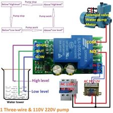 30A 12V Water Level Automatic Controller Liquid Sensor Switch Solenoid MotorPump picture
