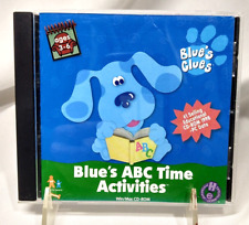 BLUES CLUES ABC Time Activities CD ROM PC computer software OOP 1999 Ages 3-6 picture