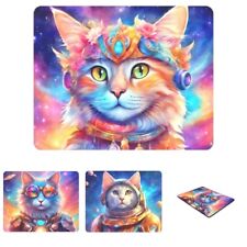 Mouse Pad Mousepad Cat in Space 712 714 715 Digital Art AI generated L.Dumas picture