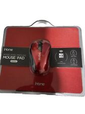 iHome Ergonomic Desktop Mouse Easy Sync, Nano Receiver (Red) New picture