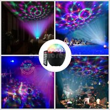 USB 5V 16-Color LED Stage Light Bluetooth Speaker Crystal Magic Ball Light RC UK picture
