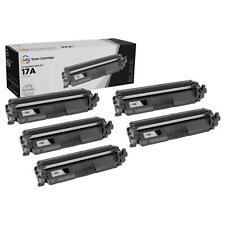 LD 5pk Comp Black Toner Cartridge Fits for HP 17A CF217A M102a M102 MFP 130a picture