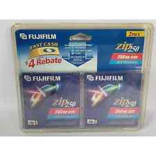 Fuji 2 Pack Zip Disks 250MB IBM Formatted For ZIp 250 Drives Only New Old Stock picture