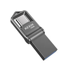 Kexin High Speed 128GB Dual USB-C 3.0 Metal UDP-Tech Waterproof USB Flash Drive picture