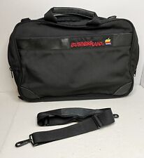 Vintage Apple Businessland Rainbow Logo Pocketed Black Messenger Laptop Bag Case picture