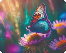 Colorful Butterfly  Flower Tree fine Art Painting Mousepad Mouse Pad picture