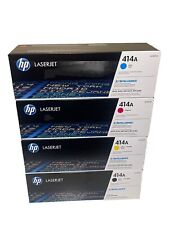 HP 414A Black Cyan Magenta Yellow Set W2020A W2021A W2022A W2023A OEM Sealed Box picture