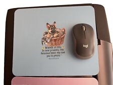 Sublimated Dog Breeds W/Cute Caption Mousepads 9.4x7.6 Choice of Graphic Design picture
