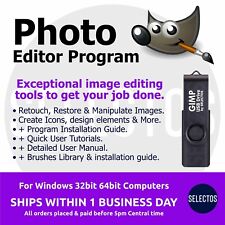 PHOTO Editing Windows Program GIMP Latest  Retouch Restore Photos BONUS Brushes picture