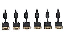 NEW CE 3 pack, 35 Feet VGA Male to Female, Extension Cable with Ferrites, Black picture