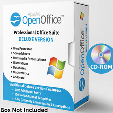 Open Office Software Suite for Windows-Word Processing Home Student - Deluxe CD picture