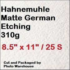 Hahnemuhle German Etching Paper 8.5 x 11