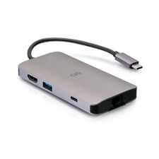 C2G USB C 8-in-1 Mini Docking Station with HDMI, 2x USB-A, Ethernet, SD Card Rea picture