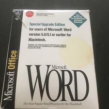 Microsoft Word Version 6.0 for Macintosh Special Upgrade Ed. 3.5 Disks & Manuals picture
