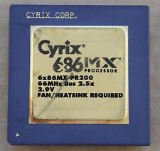 Cyrix 6x86MX-PR200 66MHz Bus 2.5x 2.9V Socket 7 Gold, Scrap picture
