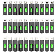 Wholesale 1/ 10/ 100pcs 64GB USB 2.0 Retractable Flash Drives Memory Stick Green picture