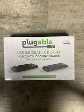 Plugable UD6950H USB 3.0 Dual 4K Display Horizontal Docking Station - brand new picture